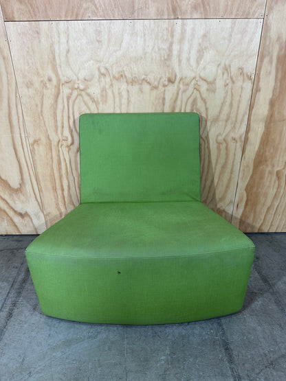 Green modular highback couch
