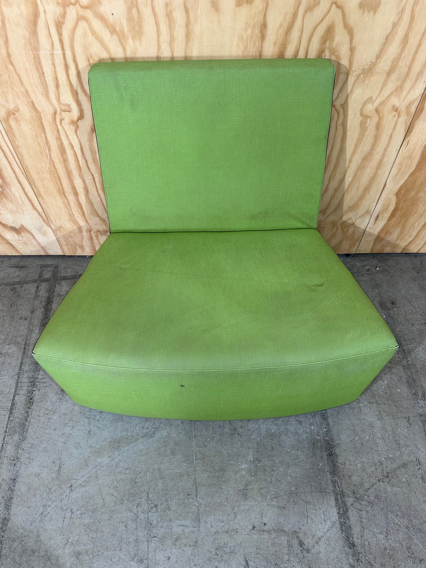 Green modular highback couch