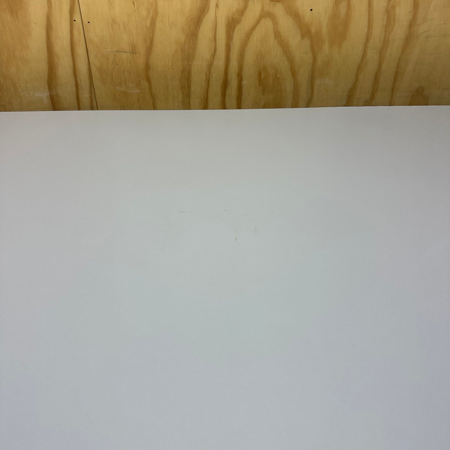 Grey Melamine Office Table with Rounded Edges