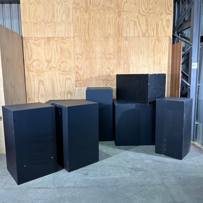 Set of Black Plinths