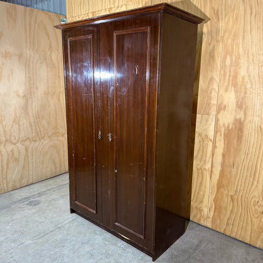 Vintage Cedar Two-Door Wardrobe