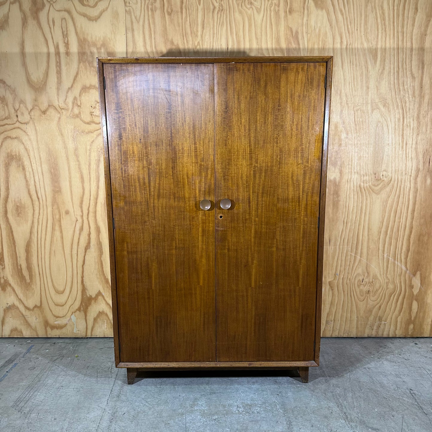 Vintage Mid-Century Timber Wardrobe