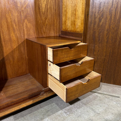 Vintage Mid-Century Timber Wardrobe