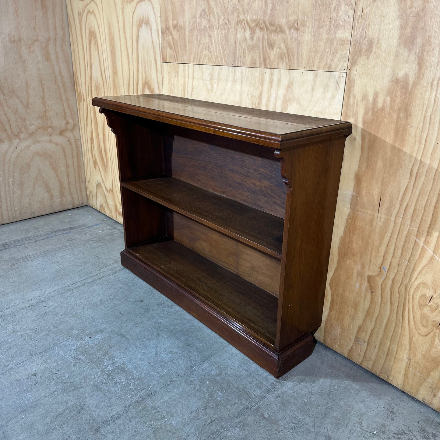 Victorian Style Mahogany Open Bookcase