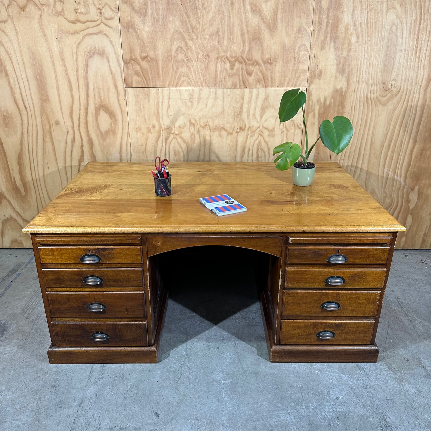 Vintage Executive Wooden Desk