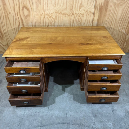Vintage Executive Wooden Desk