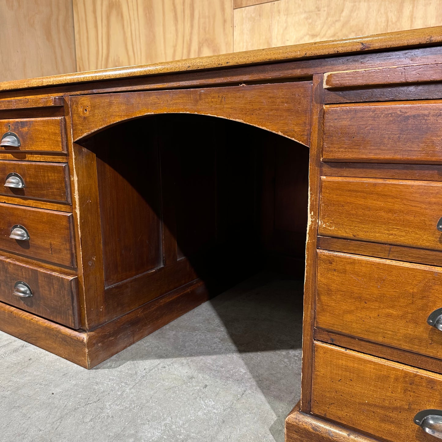 Vintage Executive Wooden Desk