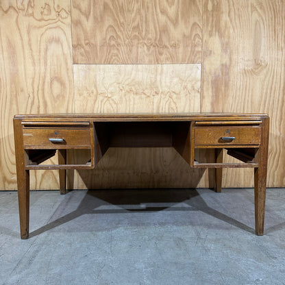 Vintage Executive Timber Writing Desk