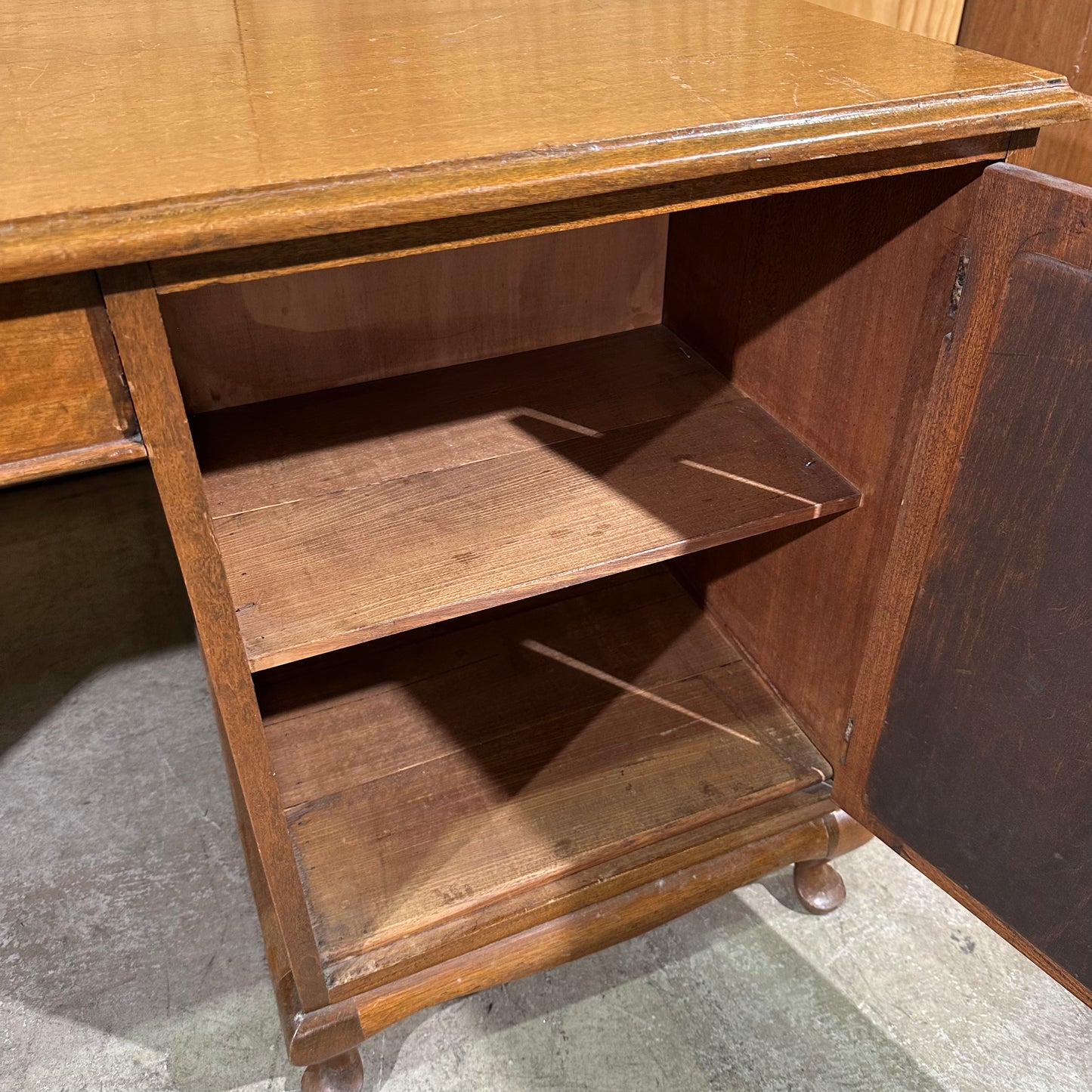 Vintage Twin Pedestal Executive Desk