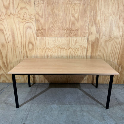 Rapidline Wood Veneer Table with Steel Frame