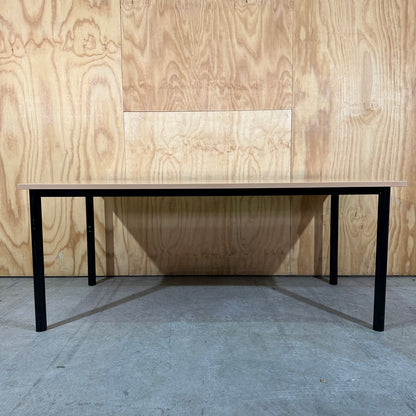 Rapidline Wood Veneer Table with Steel Frame