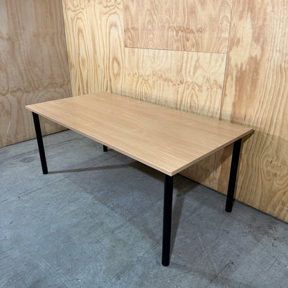 Rapidline Wood Veneer Table with Steel Frame