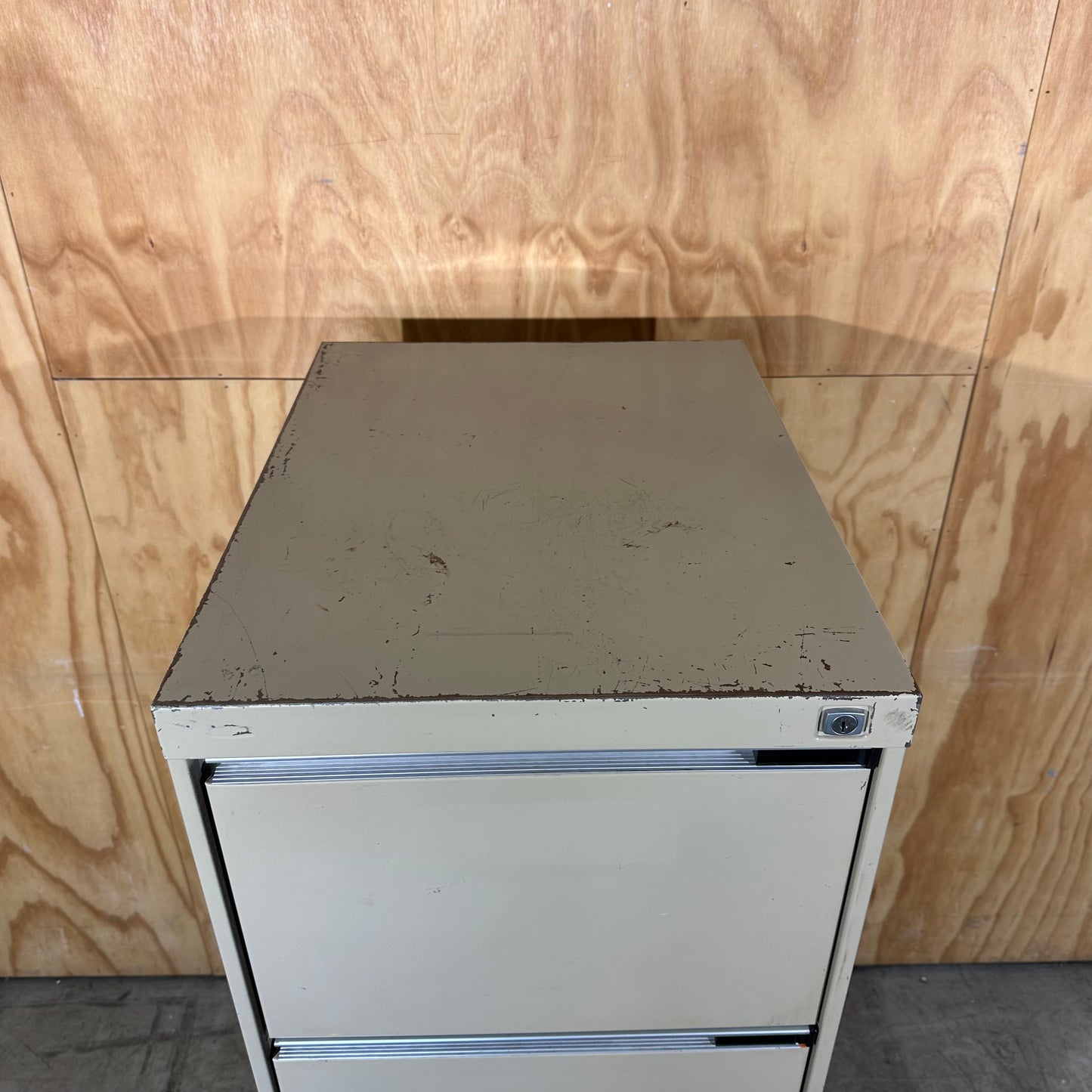 Beige 4-Drawer Filing Cabinet