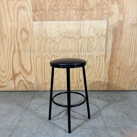 Black Vinyl Padded Barstool by The Chair Man