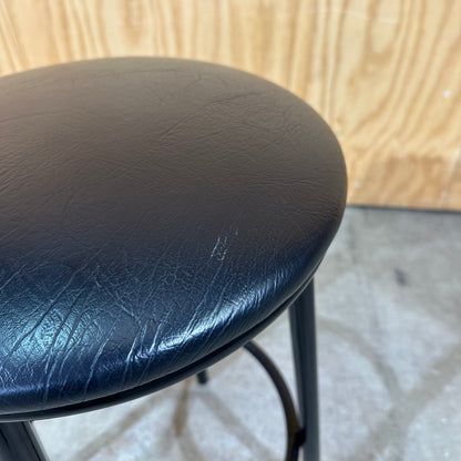 Black Vinyl Padded Barstool by The Chair Man