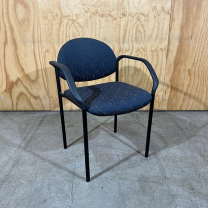 Schiavello 1990s Patterned Upholstery Visitor Chair