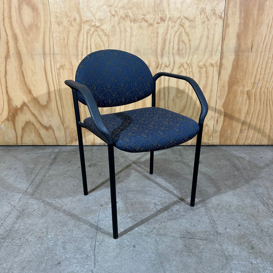 Schiavello 1990s Patterned Upholstery Visitor Chair