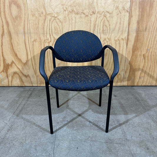Schiavello 1990s Patterned Upholstery Visitor Chair
