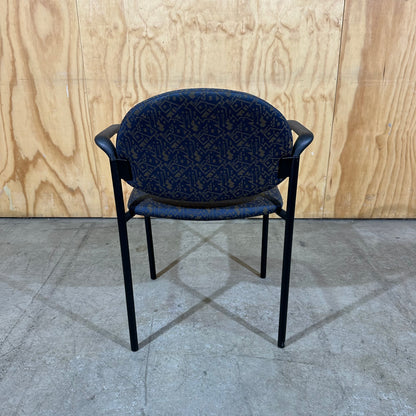Schiavello 1990s Patterned Upholstery Visitor Chair