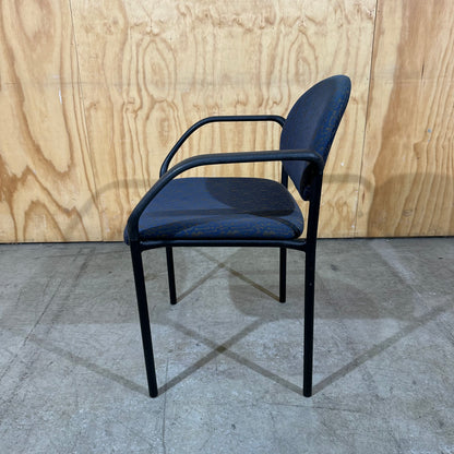 Schiavello 1990s Patterned Upholstery Visitor Chair