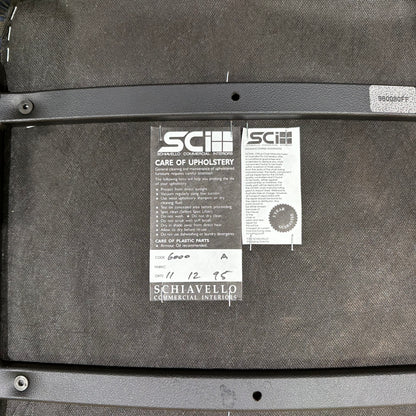 Schiavello 1990s Patterned Upholstery Visitor Chair