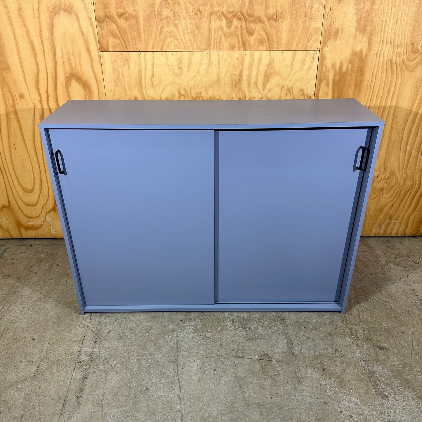 Two-Door Credenza in Slate Blue