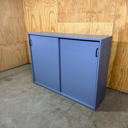 Two-Door Credenza in Slate Blue