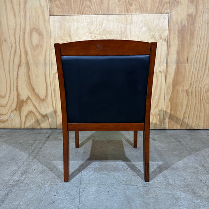 Replica Lorell Wood/Leather Sloped Guest Chair