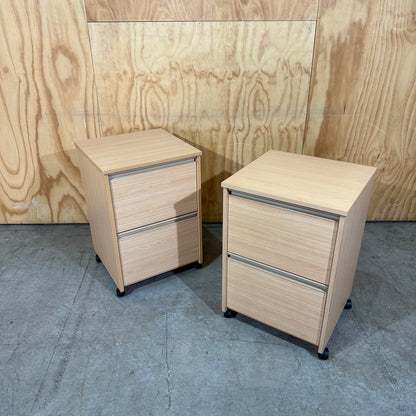 Light Wooden Veneer Pedestal