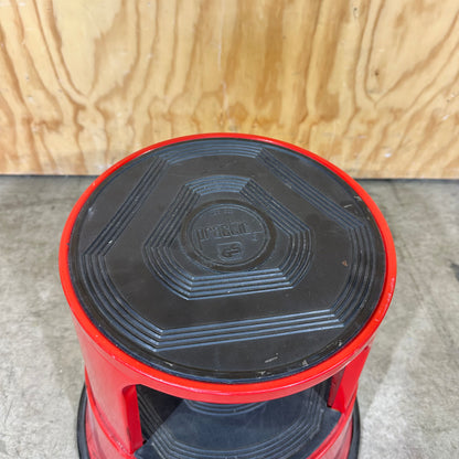 Red Practic Movable Step Stool