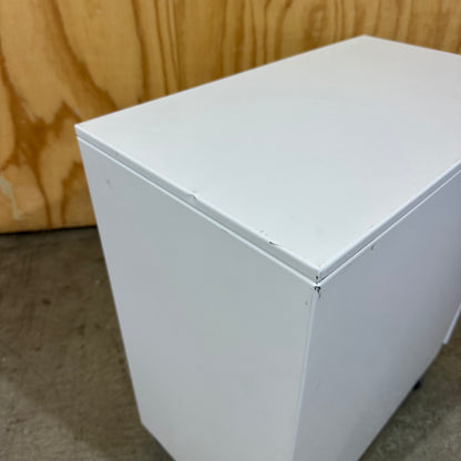 Slimline White 3-Drawer Pedestal