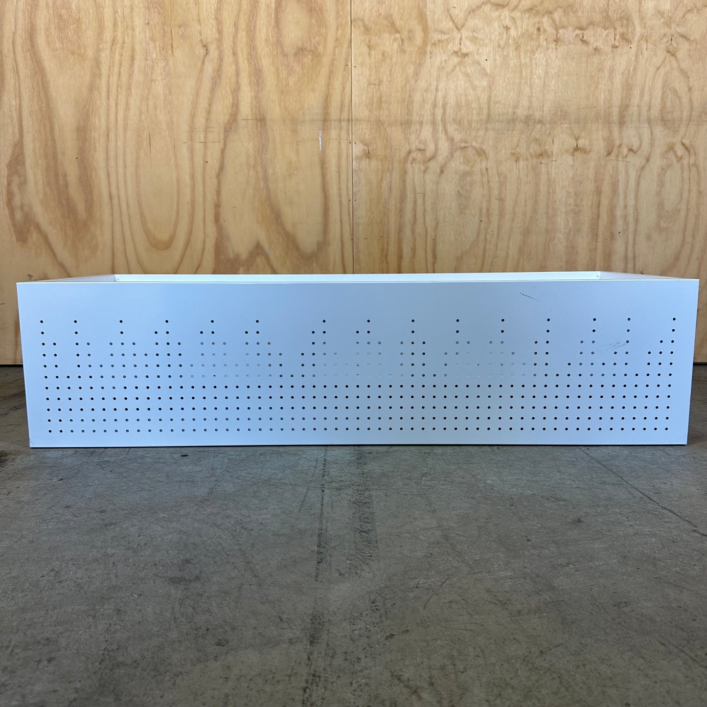 White Perforated Planter Box