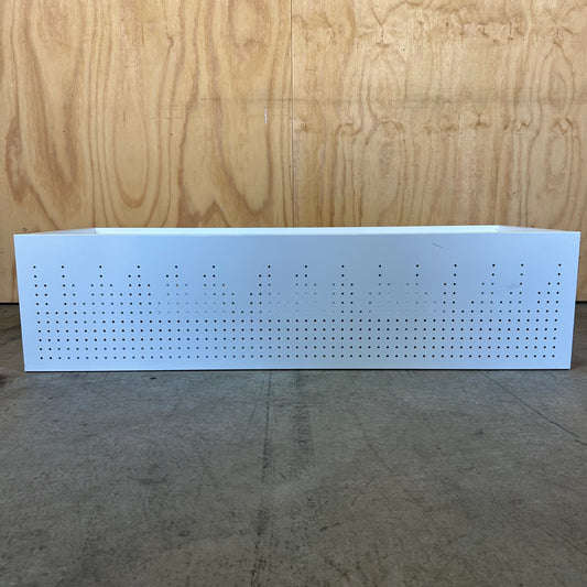 White Perforated Planter Box