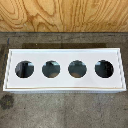 White Perforated Planter Box