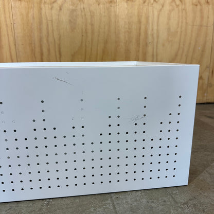 White Perforated Planter Box