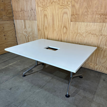 Thinking Works Commerical Meeting Room Table with Eames-Inspired Base