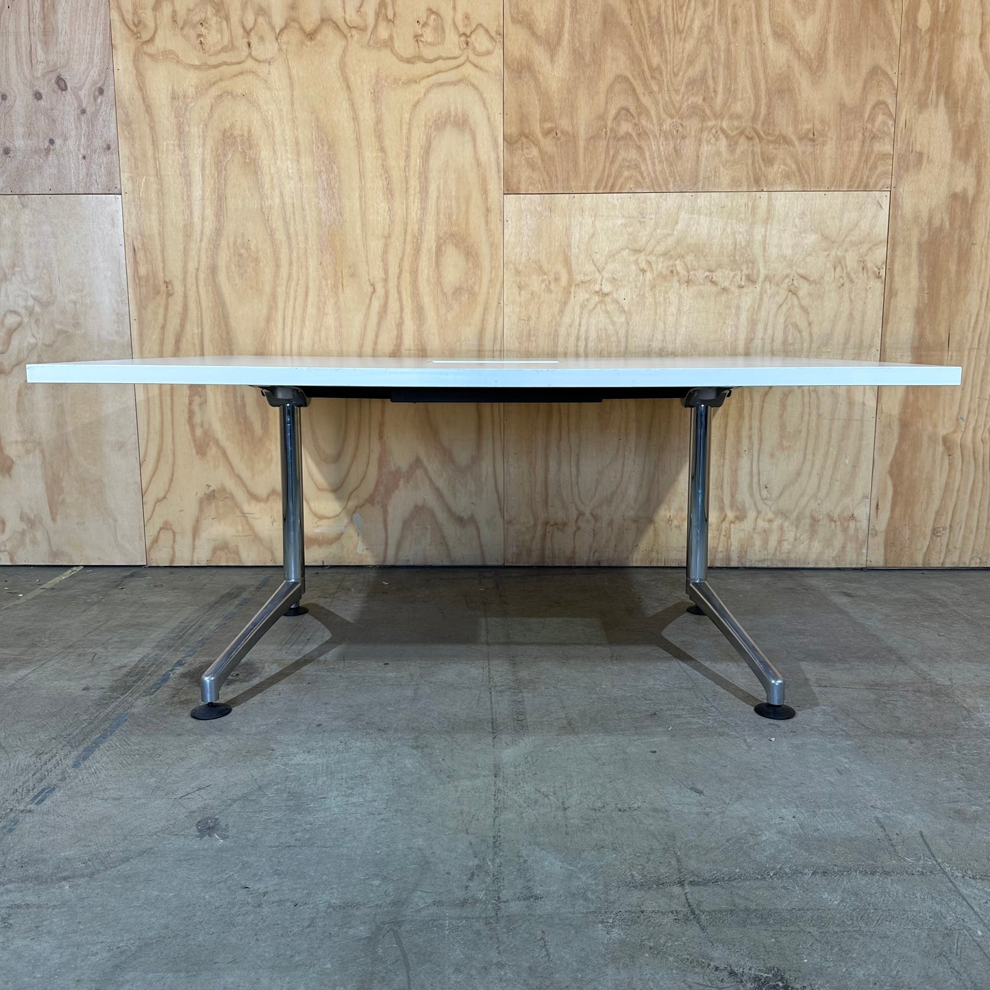 Thinking Works Commerical Meeting Room Table with Eames-Inspired Base