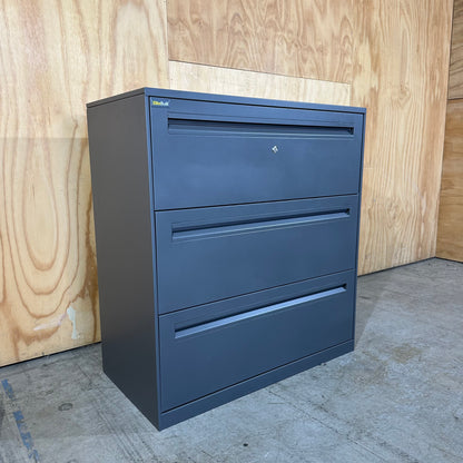 Elitebuilt Heavy-Duty Wide Filing Cabinet in Grey