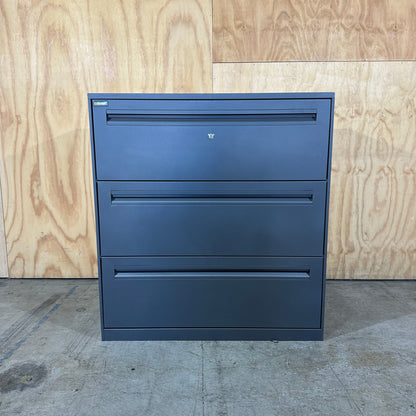 Elitebuilt Heavy-Duty Wide Filing Cabinet in Grey