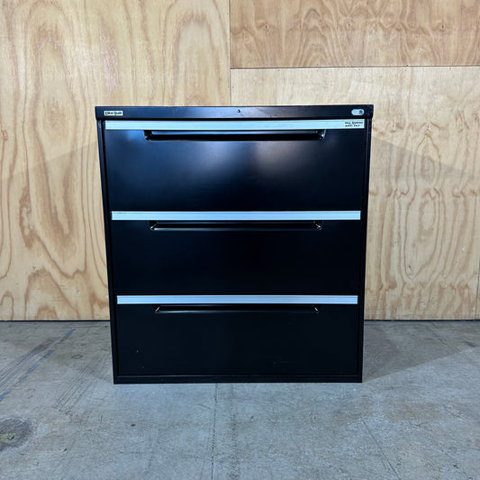 Elitebuilt Heavy-Duty Wide Filing Cabinet in Black