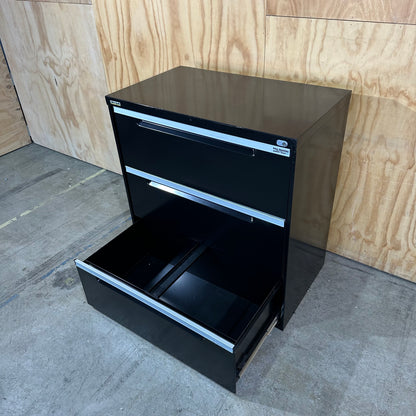 Elitebuilt Heavy-Duty Wide Filing Cabinet in Black
