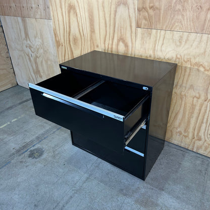 Elitebuilt Heavy-Duty Wide Filing Cabinet in Black