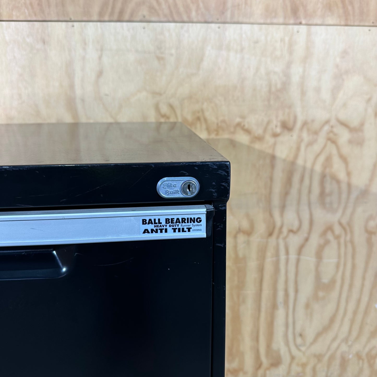 Elitebuilt Heavy-Duty Wide Filing Cabinet in Black