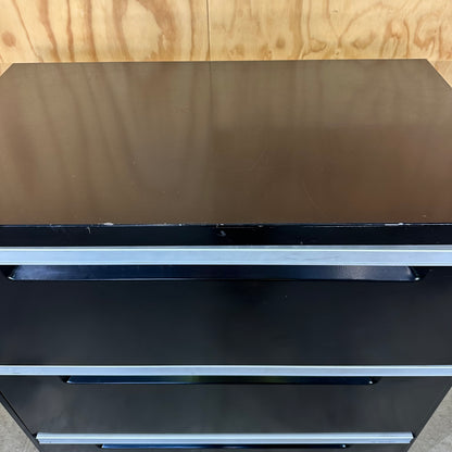 Elitebuilt Heavy-Duty Wide Filing Cabinet in Black