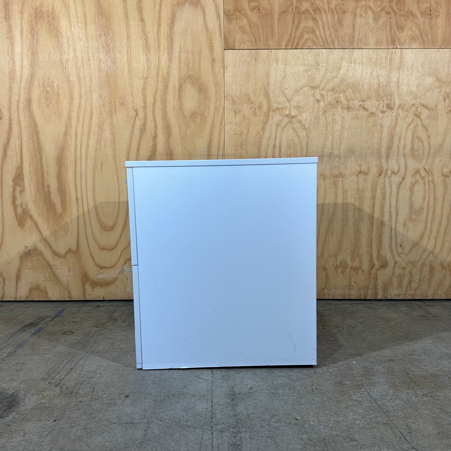 Large White 2-Drawer Pedestal
