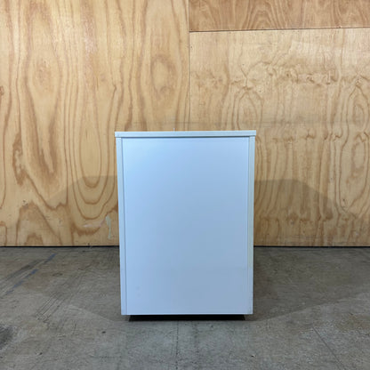 Medium White 2-Drawer Pedestal