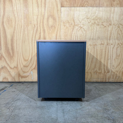 Charcoal and Beech 2-Drawer Pedestal