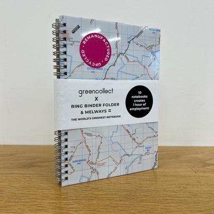 Green Collect Melway Upcycled Notebook A5