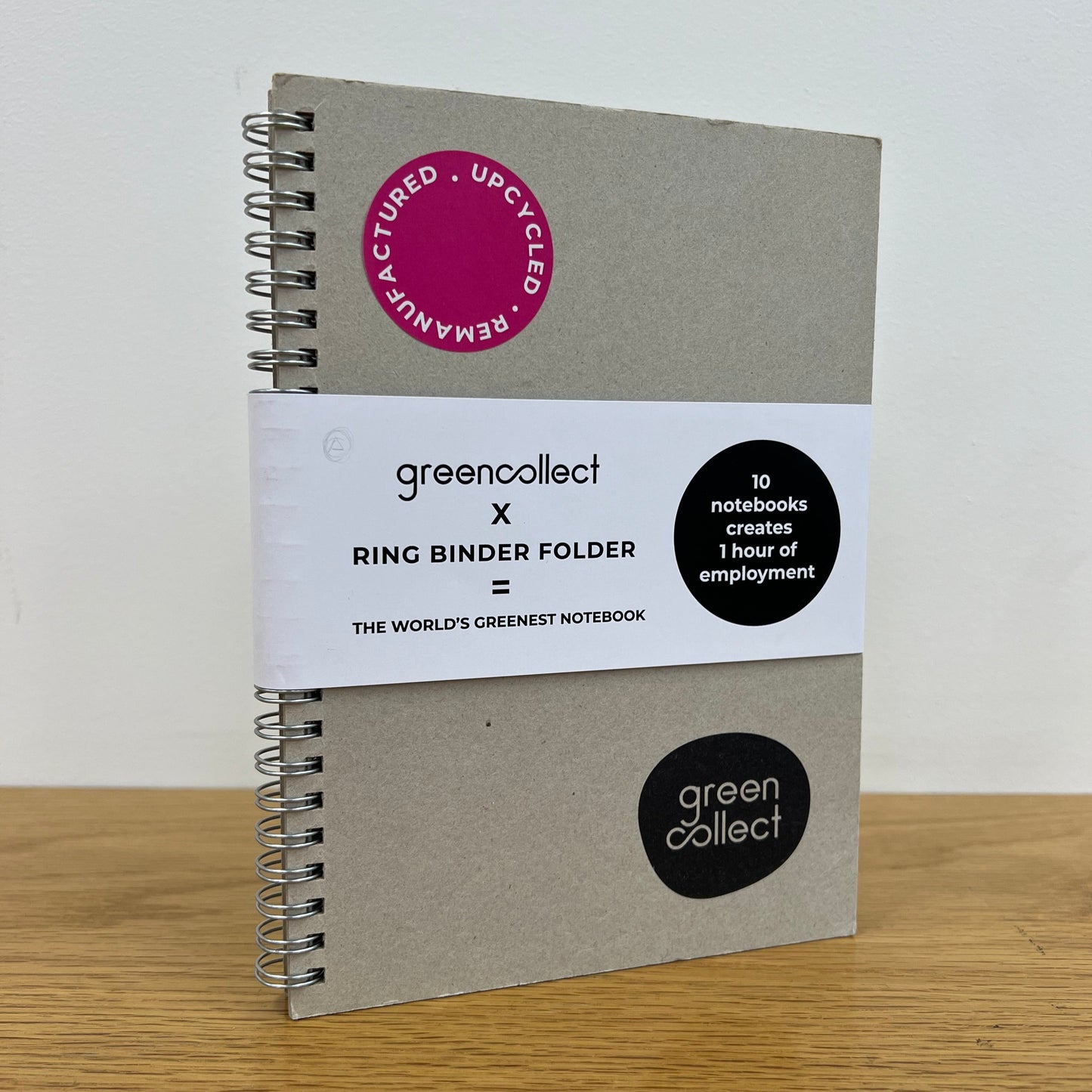 Green Collect Logo Upcycled Notebook A5