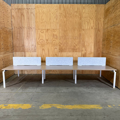 6 Person Workstation with Partitions